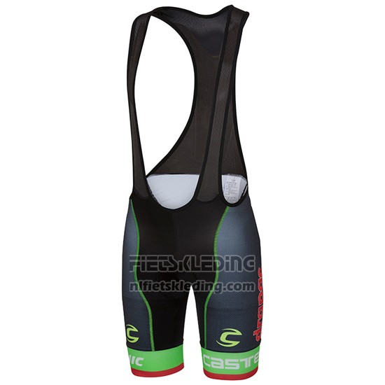 2016 Fietskleding Cannondale Drapac Groen en Zwart Korte Mouwen en Koersbroek